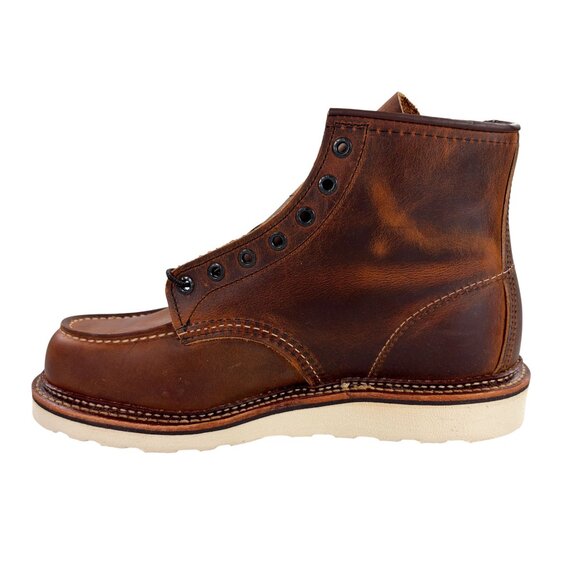 Red Wing 1907 Classic Moc 6-Inch Boots 8.5 D Copper Rough & Tough Made In USA - Picture 3 of 12